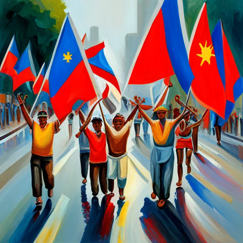 Filipinos celebrating Flag Day on June 12th