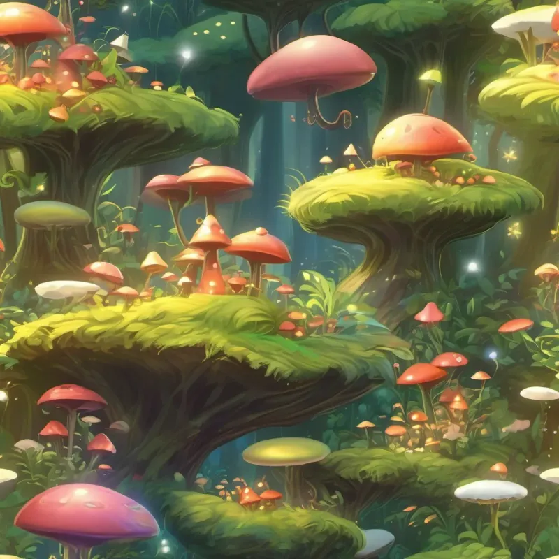 The cap transforming into a hat adorned with tiny fairy bells that jingle brightly in a mystical forest.