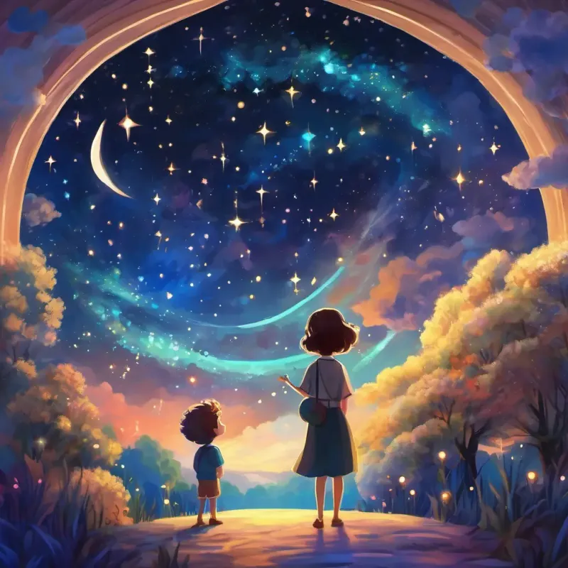 Evelyn sees music in stars, Oliver finds cosmic depth in lyrics.