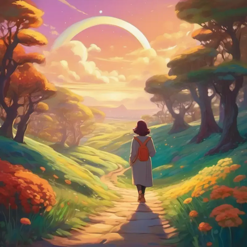 Evelyn walks home contemplating parallel universes.