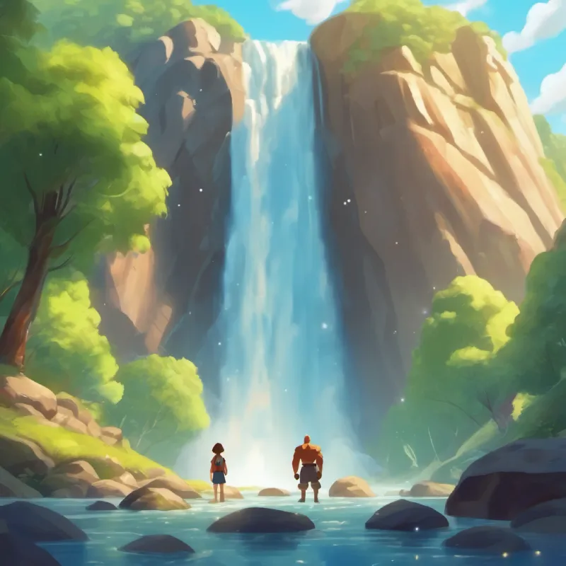 Encounter with the rock giant at Sparkling Waterfall, a gentle twist.