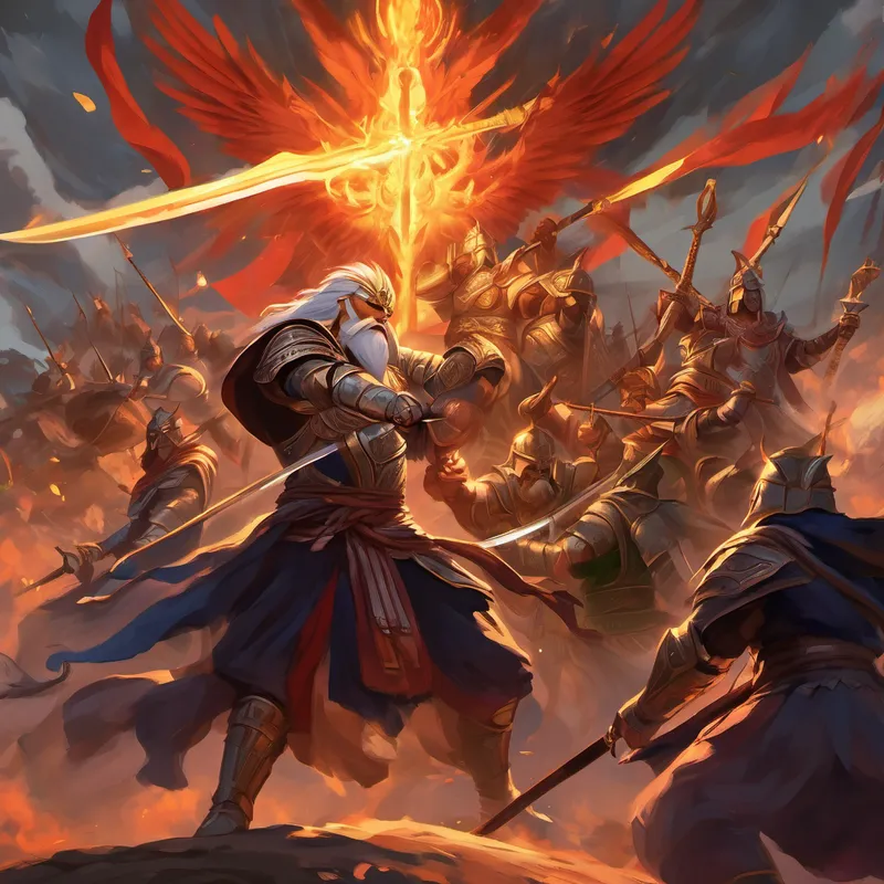 Together, Lord Kalki and his brave companions fought relentlessly against the evil forces, defending the weak and standing up for justice. Their unwavering spirit ignited a spark of hope that spread throughout the kingdom, awakening the people from their despair. Finally, the day of the decisive battle arrived. Lord Kalki and his allies faced the tyrant and his minions, ready to reclaim their kingdom from darkness. As the battle raged on, Lord Kalki unleashed his divine weapon, the celestial sword, which shimmered with the power to vanquish evil.