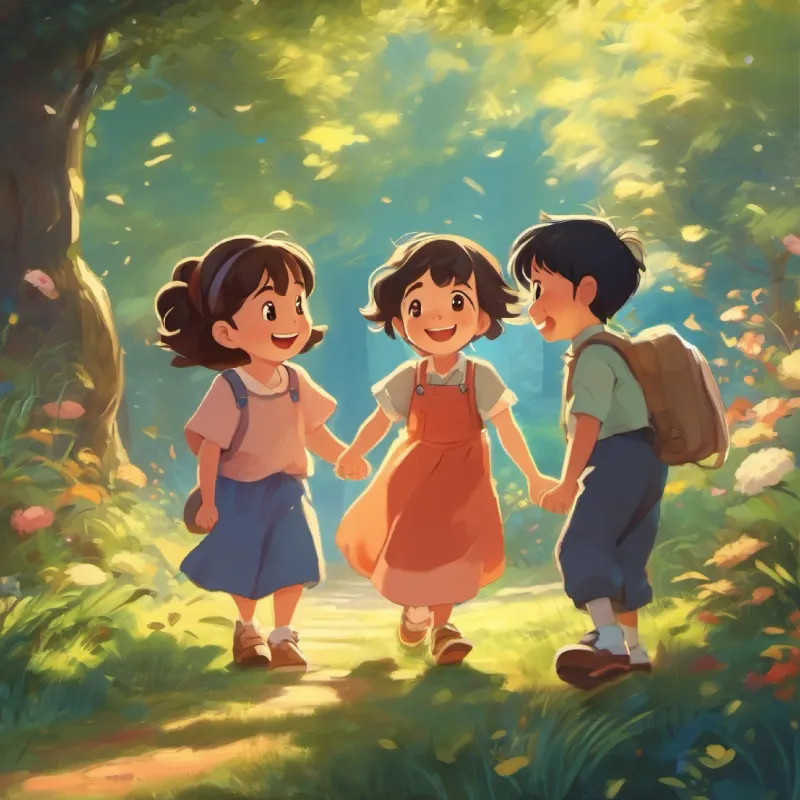 A heartwarming end with laughter and the joy of friendship.