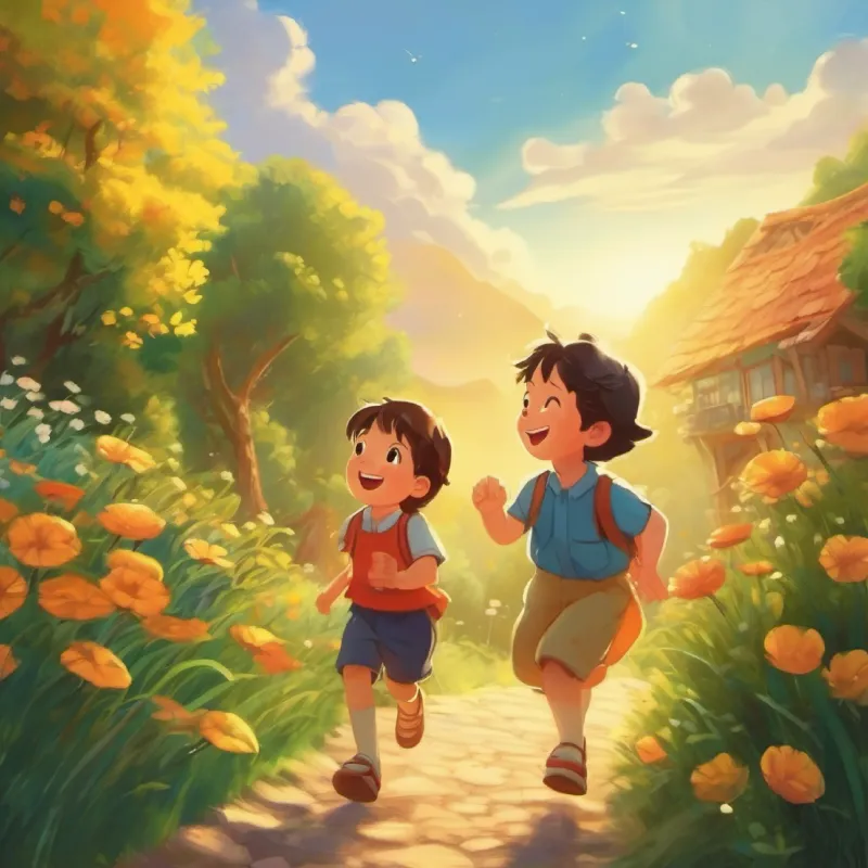 The moral of the story: True happiness in simple moments and laughter.