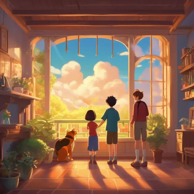 Happy ending, playing with friends, being kind