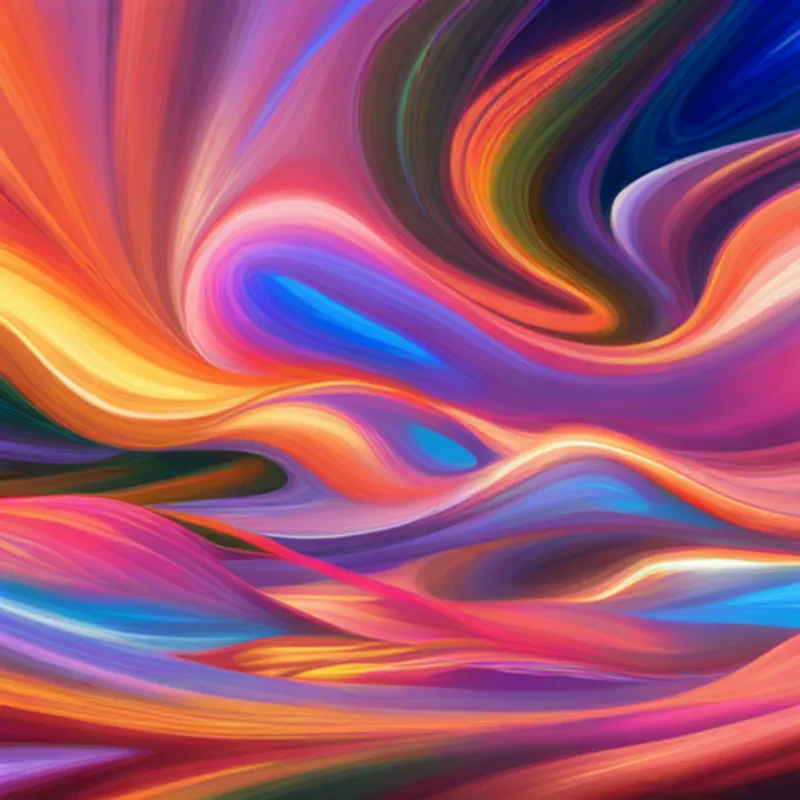 The Colorful, ethereal beings made of wind and light appearing as colorful, wind-like creatures