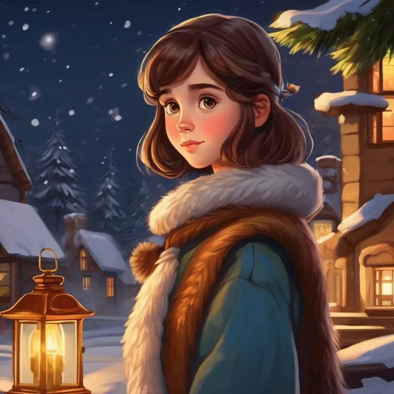 The story concludes with Curious girl, wild brown hair, brown eyes, adventurous spirit keeping the secret.