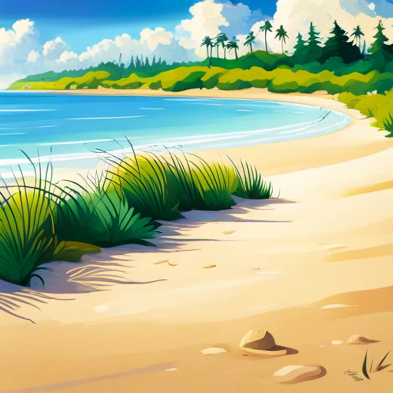 A small grain of sand on a beach