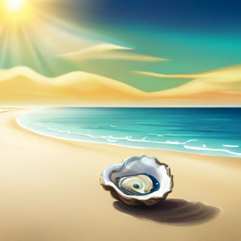 A grain of sand listening to an oyster