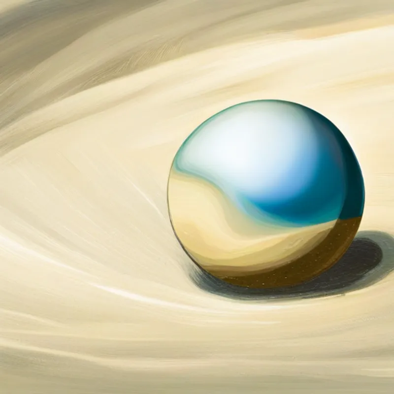 A grain of sand changing into a beautiful pearl