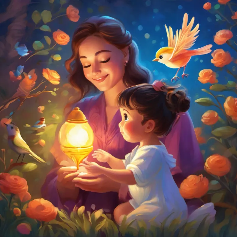 Bird thanks A baby girl with a heart full of love, light skin, and bright eyes, reveals her gift to talk with animals.