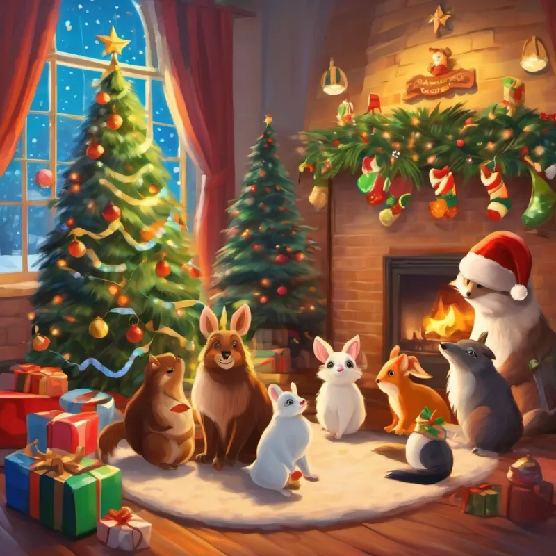 Resolution, animals celebrating uniqueness together.