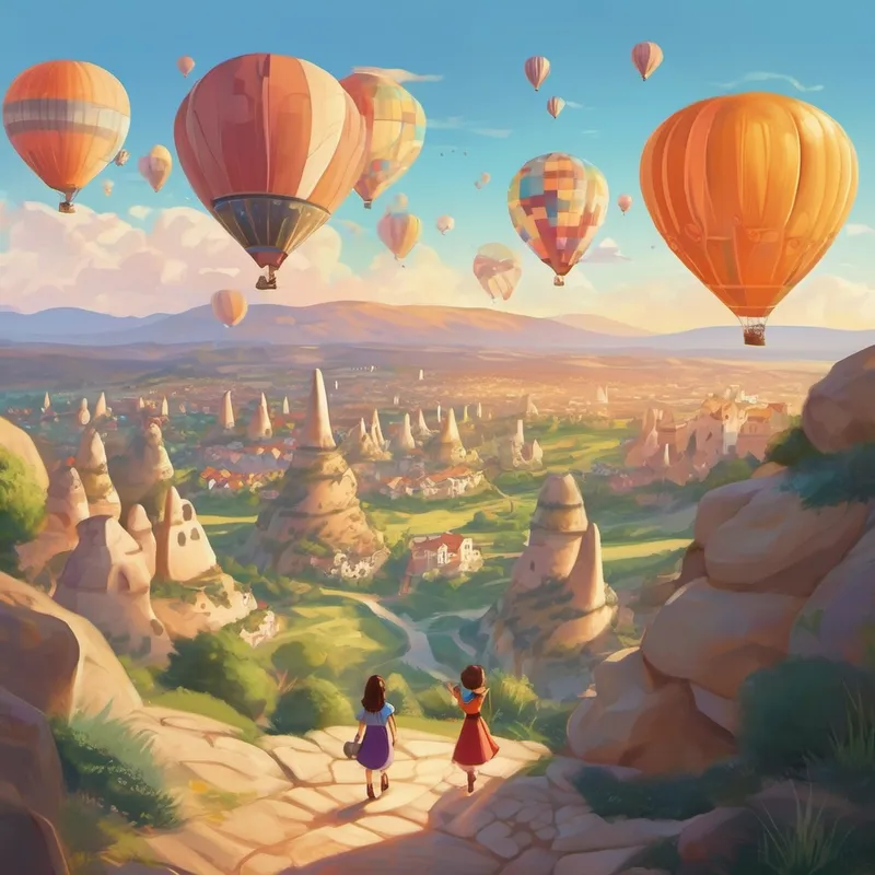 Finally, Lily's journey led her to the dazzling fairy chimneys of Cappadocia, where she witnessed hot air balloons gracefully floating across the sky at sunrise. Intrigued, she approached a young girl who was watching the spectacle with wide-eyed wonder. They exchanged smiles and realized they both spoke different languages. But, through gestures and pointing, Lily and the young girl communicated their awe and shared their love for the extraordinary sight unfolding before them. It taught Lily that positive communication can often involve non-verbal cues and expressions. As her journey came to an end, Lily realized that the most beautiful places in the world were not only defined by their landscapes but also by the connections she made along the way. She learned that positive communication surpasses language barriers, social backgrounds, and cultural differences. It can be found in smiles, gestures, shared hobbies, and even the silence between people who understand that silence can also speak volumes.