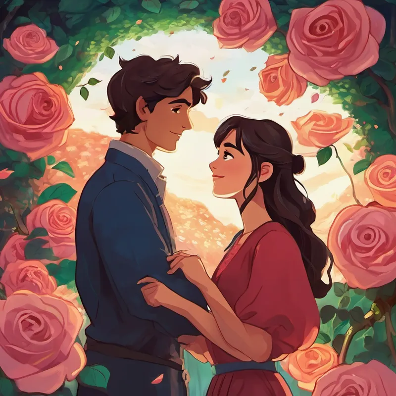 Amazed by this discovery, Benjamin and Celeste vowed to unlock the rose's magic. They dedicated their days and nights to perfecting their craft and understanding the depths of true love. Their journey wasn't easy, often filled with setbacks and failures, but their unwavering determination and deep connection kept them going. They encountered challenges that tested their patience. They learned to be patient with themselves when their spells didn't work, patient with each other when their differing opinions clashed, and patient with the rose as it took its time to bloom.