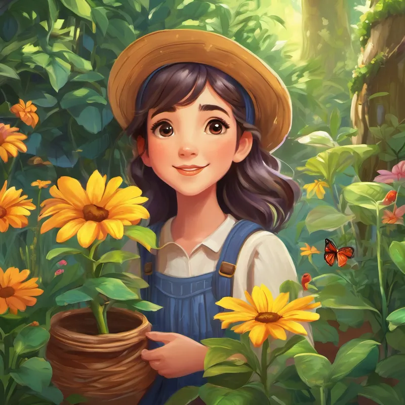 As the years passed, Lila continued to tend to her garden and share its treasures with others. She taught children and adults alike the true value of each plant and the importance of kindness to all creatures who called the garden their home. And so, the young girl named Lila, guardian of the magical garden, lived happily ever after, sharing her love for nature and reminding everyone to see the magic in the world around them.