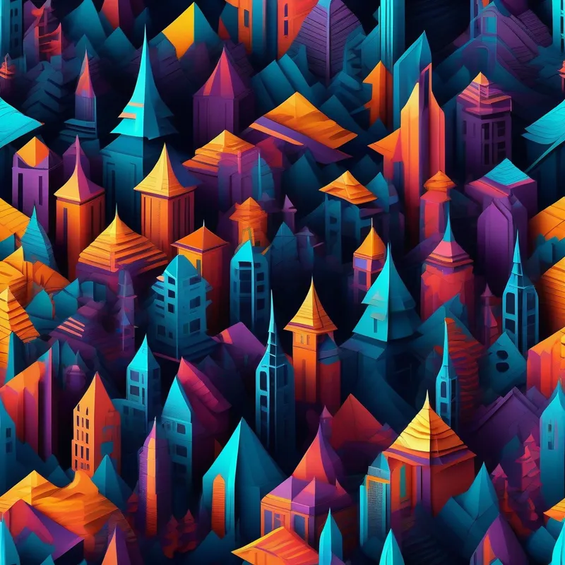 A futuristic city with vibrant solar-powered buildings, contrasted by shadows of darkness.