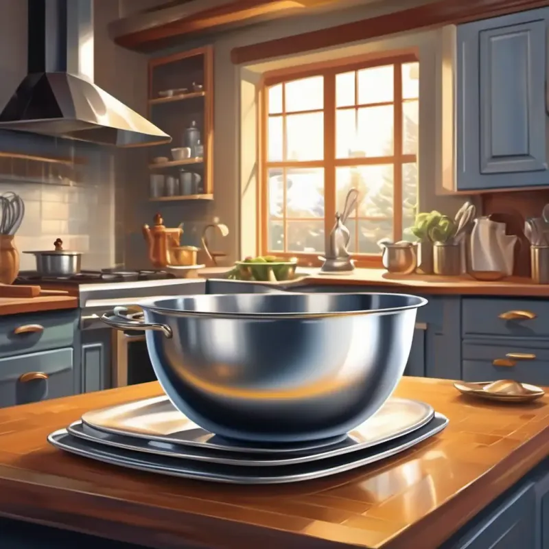The crescendo of the competition, building up the excitement and wonder in the kitchen as Shiny silver, with a curved handle and wide bowl and Silver with pointy tines and a polished handle showcase their best moves.