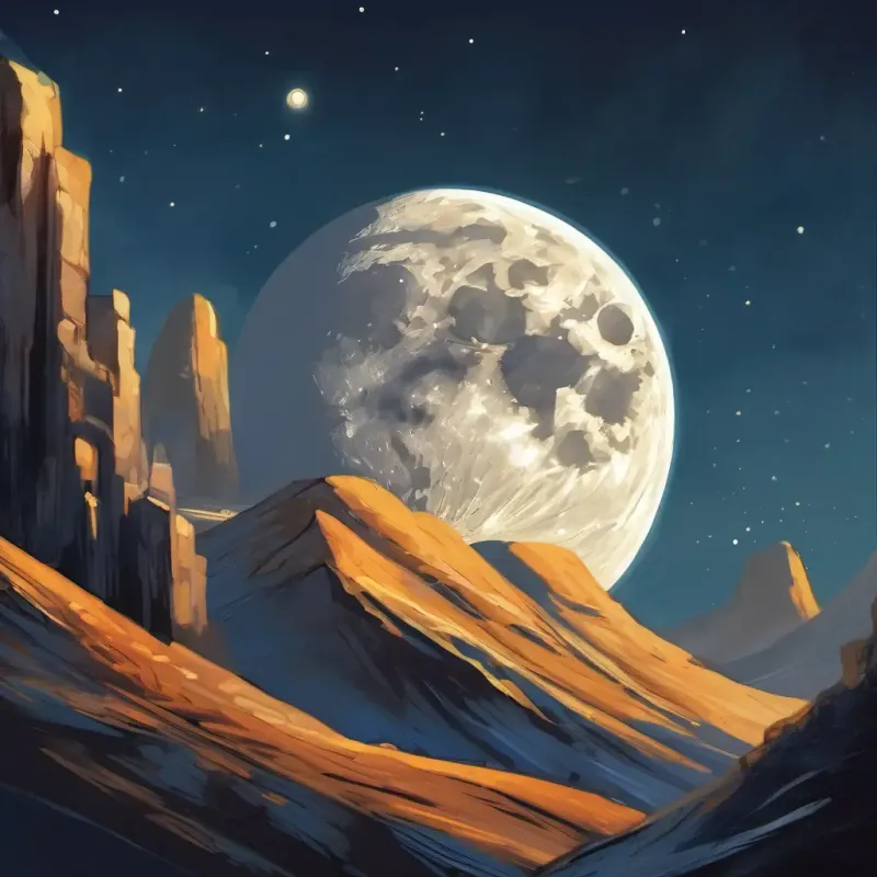 Close up of a surprisingly rugged moon through the telescope.