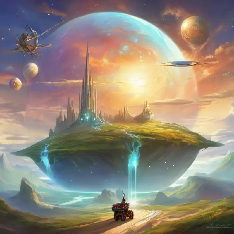 Hydrogen is shown on the Earth's surface, depicted as a helpful, renewable friend powering vehicles.