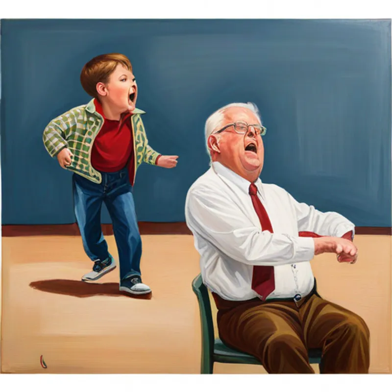 Harold shouting at Terrance