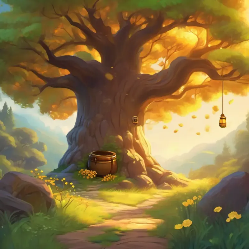 Morning adventure to find enchanted honey tree.