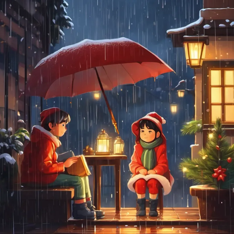 Rain starts, they look for a temporary rest spot