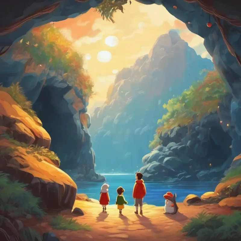 Discovery of the cave, they take shelter