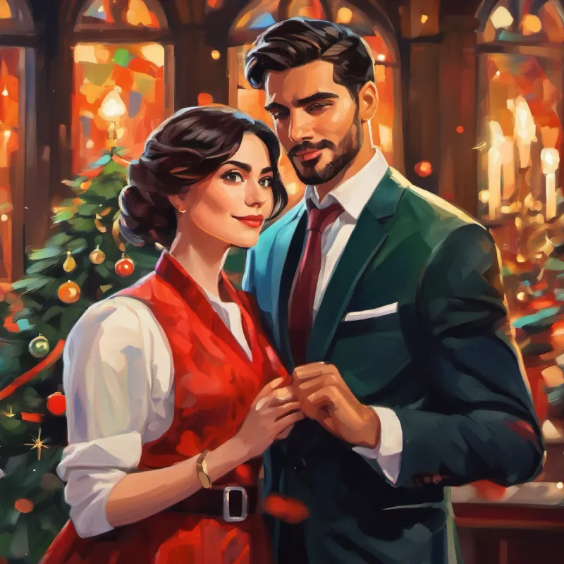 Artistic woman with expressive eyes, passionate about culture shares her story, Black, handsome, well-dressed man with intelligent eyes, 30 years old deeply moved by her passion.