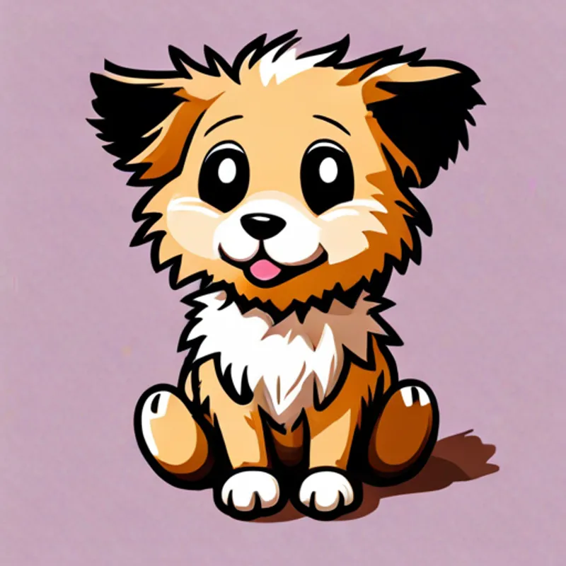Lili the puppy with her fluffy fur