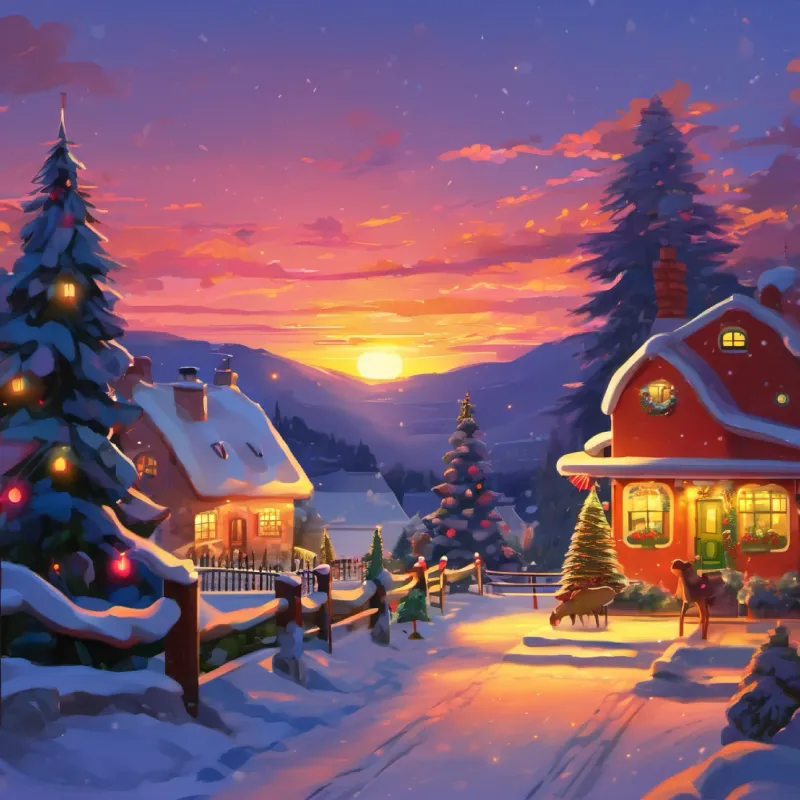 Continued play, day ends with a beautiful sunset.