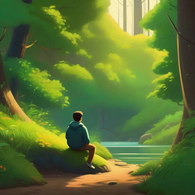 Big Butt sitting quietly, listening to the sounds of nature