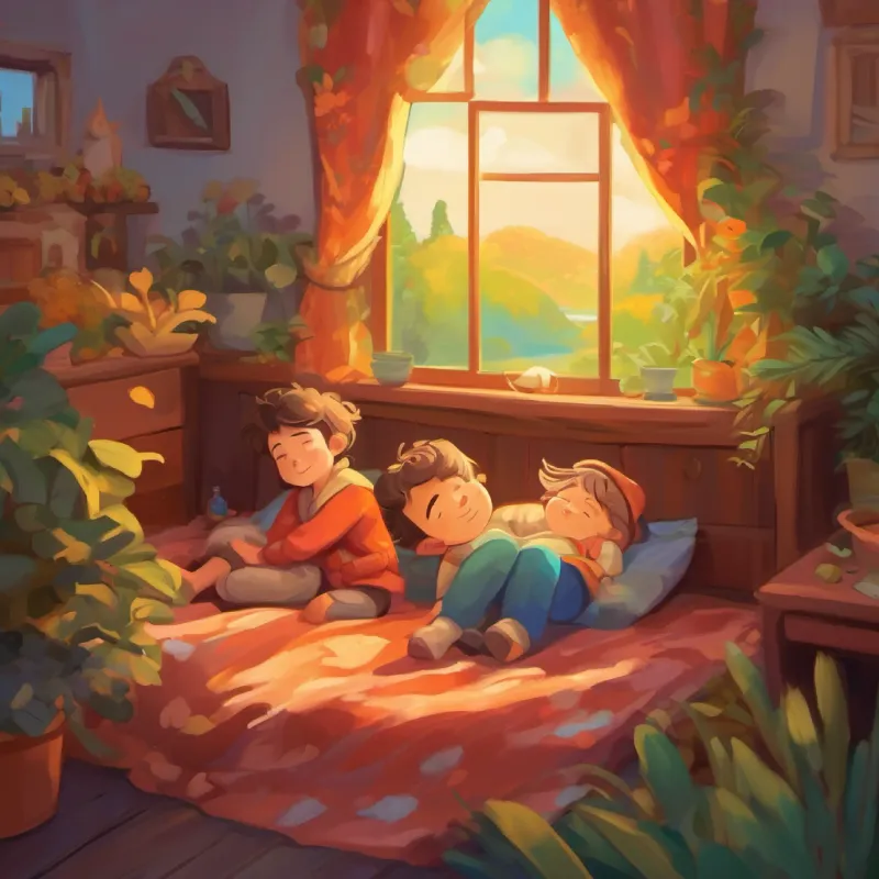 Gökçen and Misha fall asleep after a joyful day.