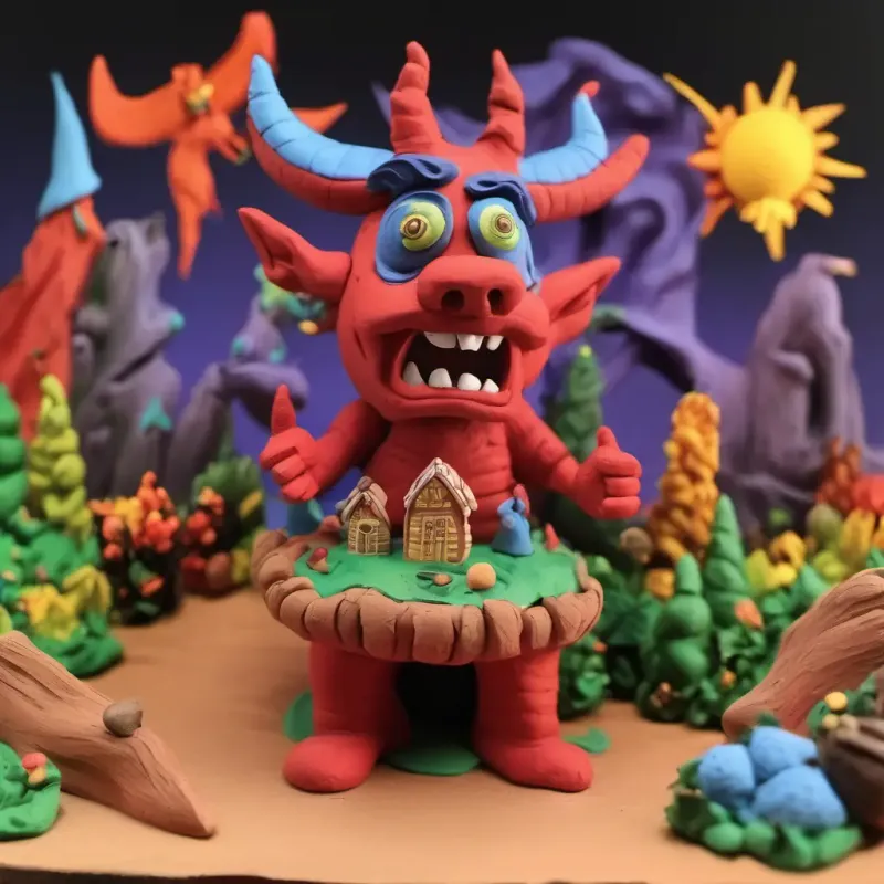 A demon threatens the village celebration