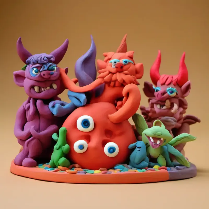 The friends unite against the demon