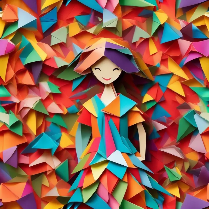 A girl named A girl with a kind smile, wearing a colorful dress. with a kind smile.