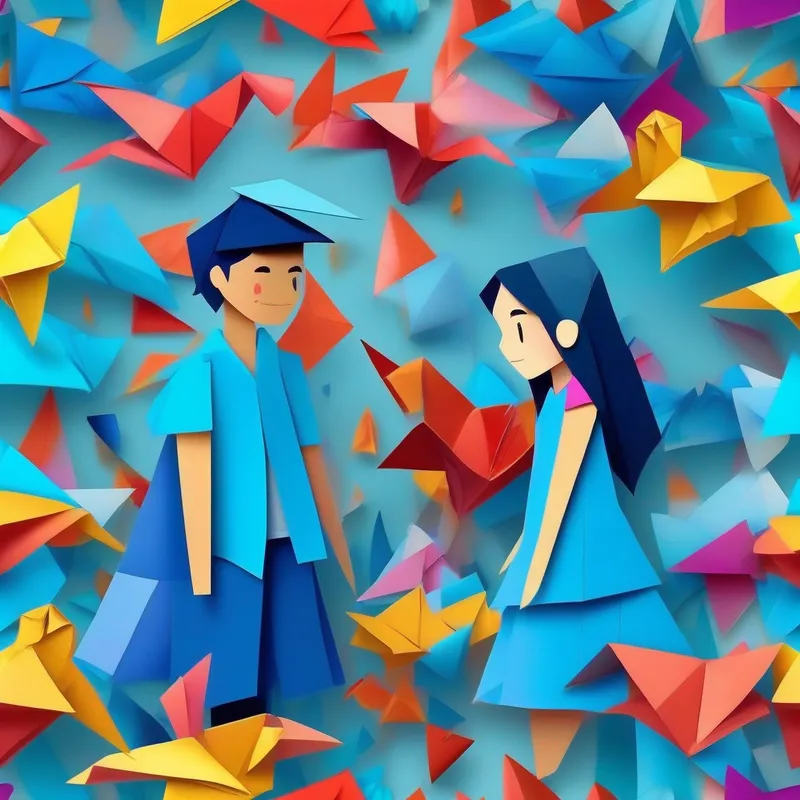 A girl with a kind smile, wearing a colorful dress. looking sad while A boy with a big smile, wearing a blue shirt. is crying.