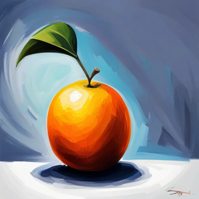 Fruits asking the orange about its zestiness